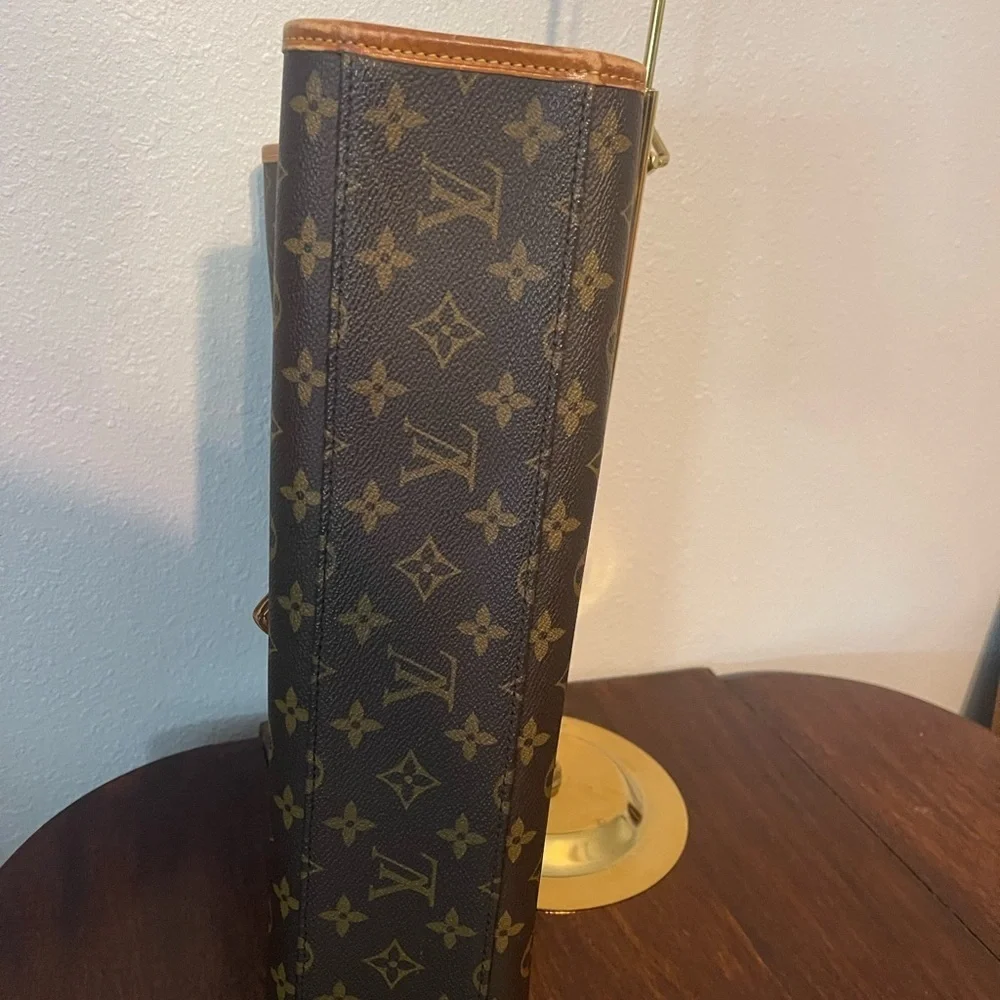 Louis Vuitton Beverly Monogram Tan and Brown Monogram Briefcase